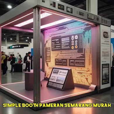 simple booth pameran semarang murah
